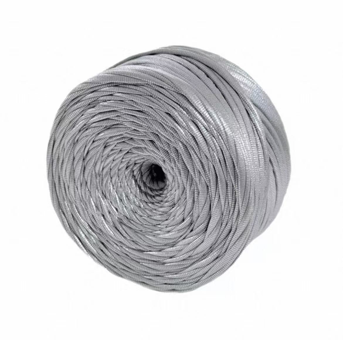 Premium Faux Leather Yarn for Crochet Bags | 200g Matte Satin Fabric Cord for Luxury DIY Handbags, Coasters & Crafts | Non-Splitting, Sturdy Structure Ribbon Yarn