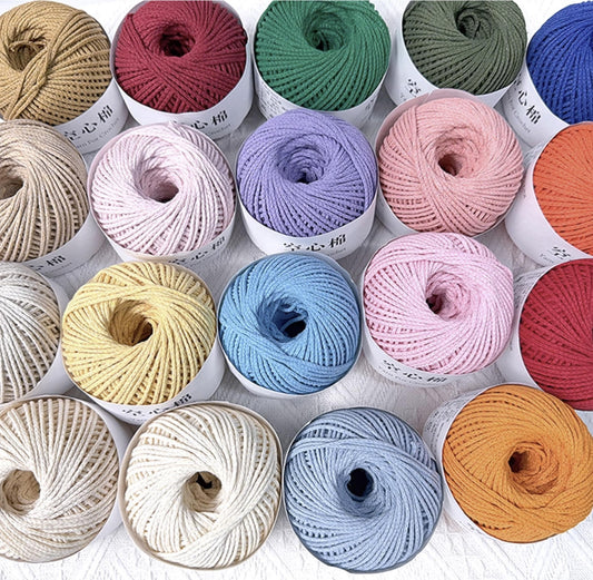 Yarn for crochet Hollow cotton yarn Hand-crocheted DIY Thick yarn knitting yarn