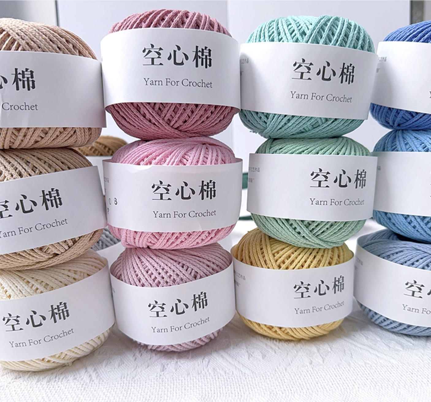 Yarn for crochet Hollow cotton yarn Hand-crocheted DIY Thick yarn knitting yarn