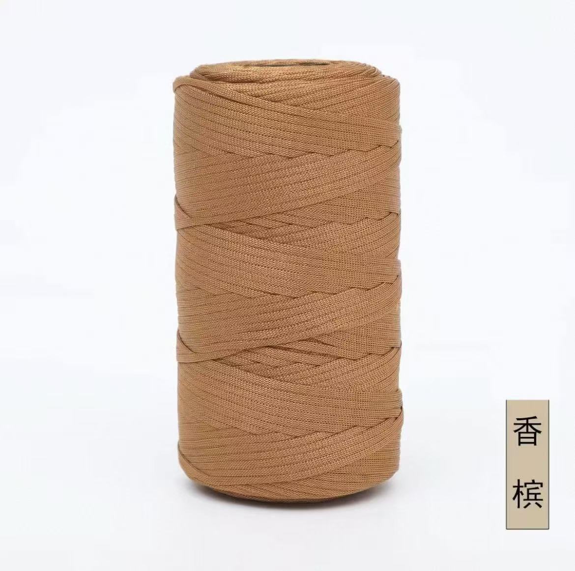 Crocheted Mercerized Yarn - Champagne