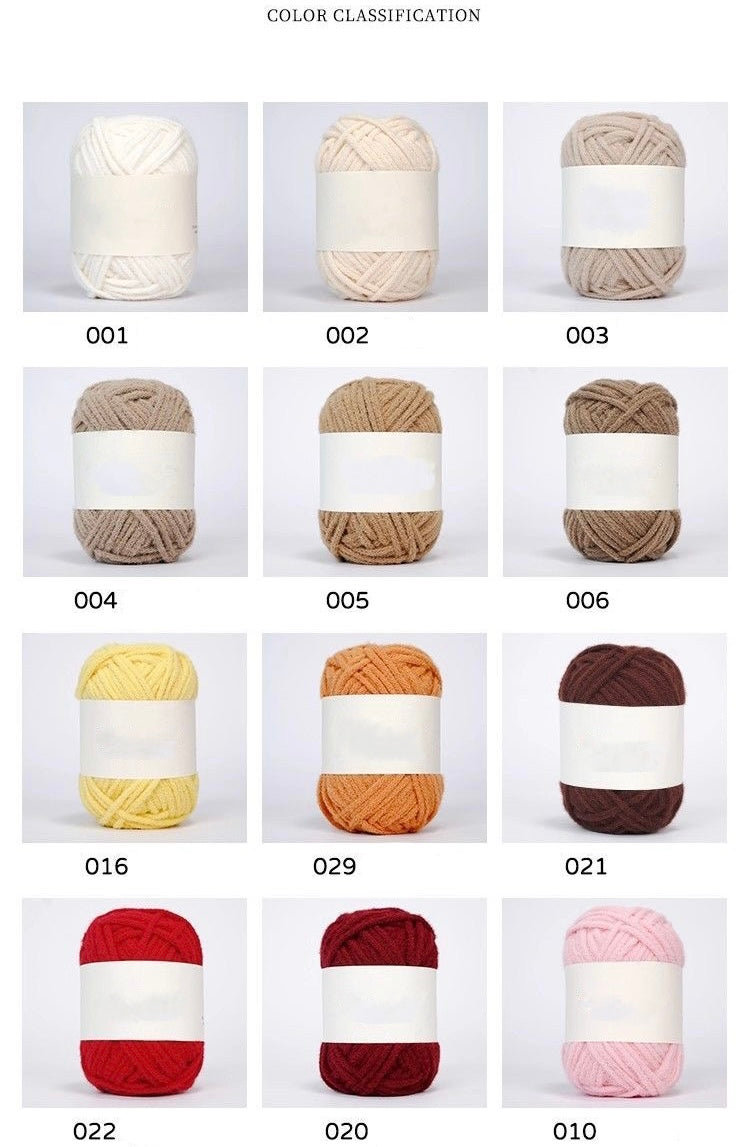 Crochet yarn skin-friendly glutinous rice yarn hand-crocheted soft glutinous wool ball cloud soft line mousse special yarn material