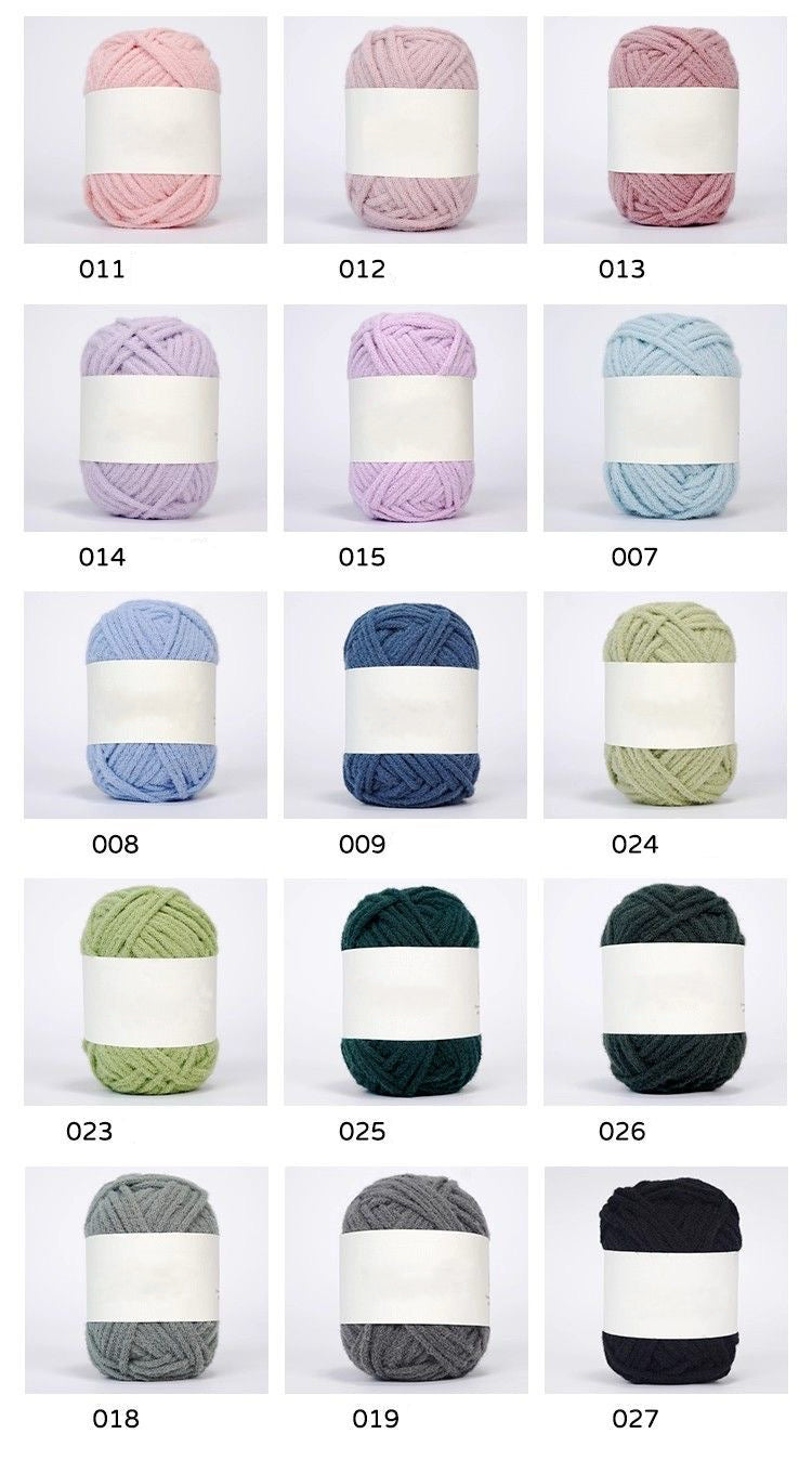 Crochet yarn skin-friendly glutinous rice yarn hand-crocheted soft glutinous wool ball cloud soft line mousse special yarn material
