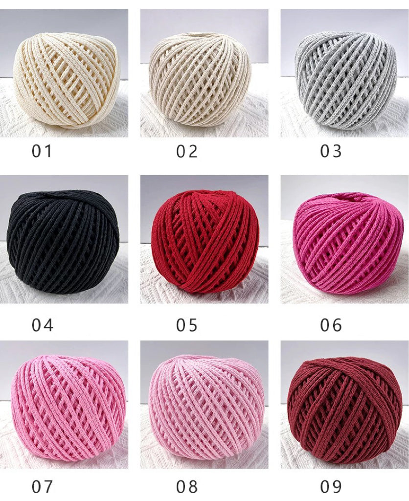 Yarn for crochet Hollow cotton yarn Hand-crocheted DIY Thick yarn knitting yarn