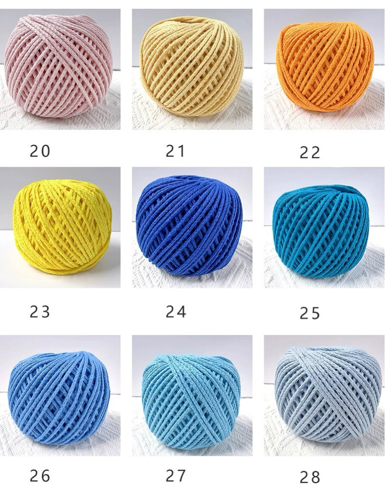 Yarn for crochet Hollow cotton yarn Hand-crocheted DIY Thick yarn knitting yarn