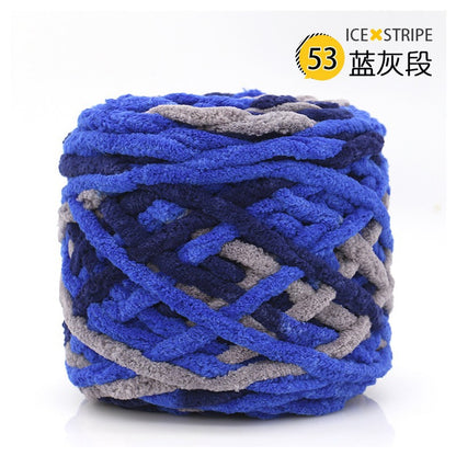 Chenille yarn Single strand crochet ice cream yarn, shoe yarn, hand-knitted carpet yarn, chunky yarn, sweater and scarf yarn