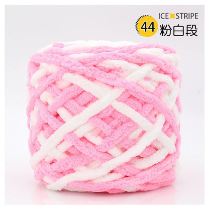 Chenille yarn Single strand crochet ice cream yarn, shoe yarn, hand-knitted carpet yarn, chunky yarn, sweater and scarf yarn