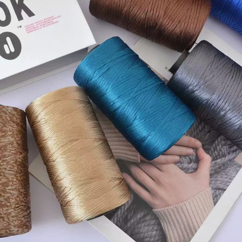 Mercerized Yarn Premium Silky Crochet Yarn for Bags, Shoes & Hats – Smooth, Durable & Breathable Shiny Yarn for DIY Crochet Projects