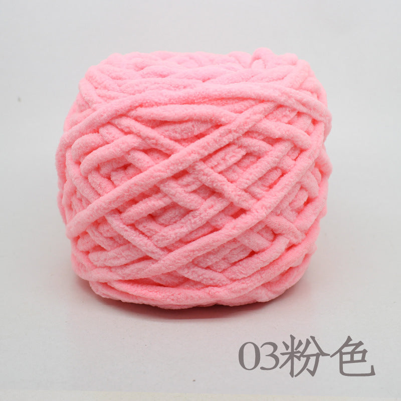 Chenille yarn Single strand crochet ice cream yarn, shoe yarn, hand-knitted carpet yarn, chunky yarn, sweater and scarf yarn