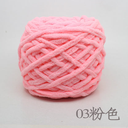 Chenille yarn Single strand crochet ice cream yarn, shoe yarn, hand-knitted carpet yarn, chunky yarn, sweater and scarf yarn