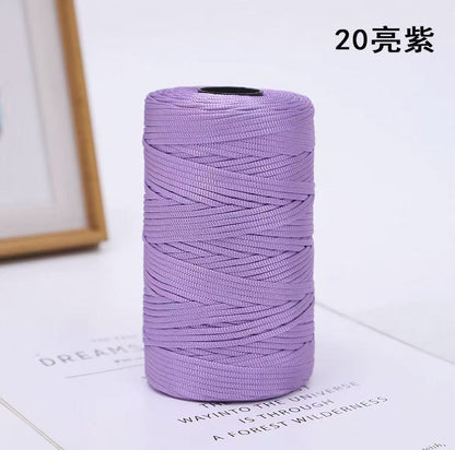 Mercerized Yarn Premium Silky Crochet Yarn for Bags, Shoes & Hats – Smooth, Durable & Breathable Shiny Yarn for DIY Crochet Projects