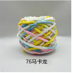 Chenille yarn Single strand crochet ice cream yarn, shoe yarn, hand-knitted carpet yarn, chunky yarn, sweater and scarf yarn