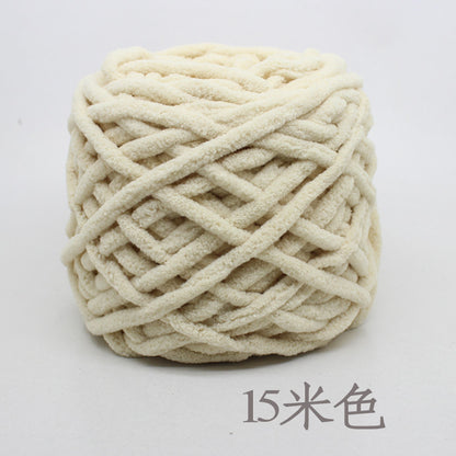 Chenille yarn Single strand crochet ice cream yarn, shoe yarn, hand-knitted carpet yarn, chunky yarn, sweater and scarf yarn