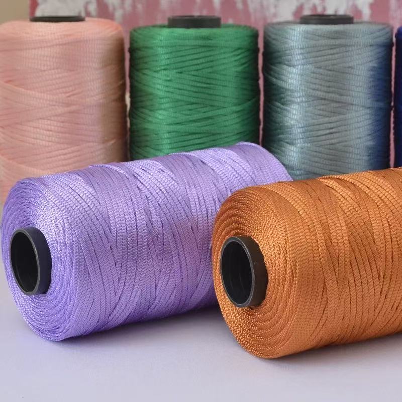Mercerized Yarn Premium Silky Crochet Yarn for Bags, Shoes & Hats – Smooth, Durable & Breathable Shiny Yarn for DIY Crochet Projects