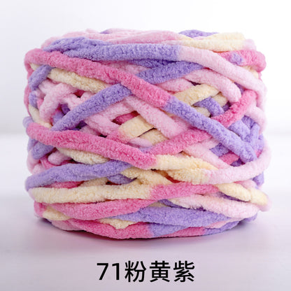 Chenille yarn Single strand crochet ice cream yarn, shoe yarn, hand-knitted carpet yarn, chunky yarn, sweater and scarf yarn