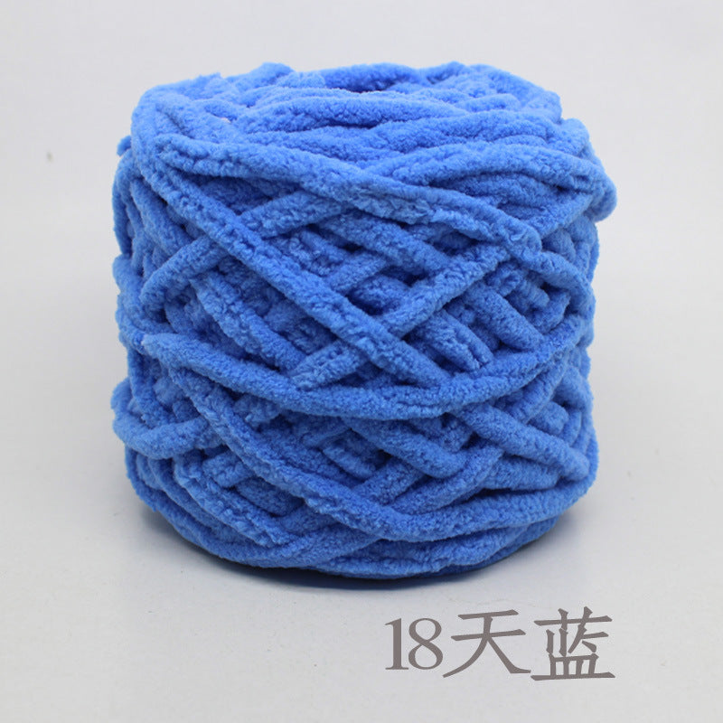 Chenille yarn Single strand crochet ice cream yarn, shoe yarn, hand-knitted carpet yarn, chunky yarn, sweater and scarf yarn