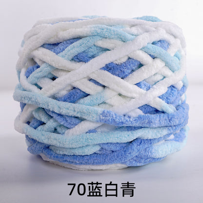 Chenille yarn Single strand crochet ice cream yarn, shoe yarn, hand-knitted carpet yarn, chunky yarn, sweater and scarf yarn