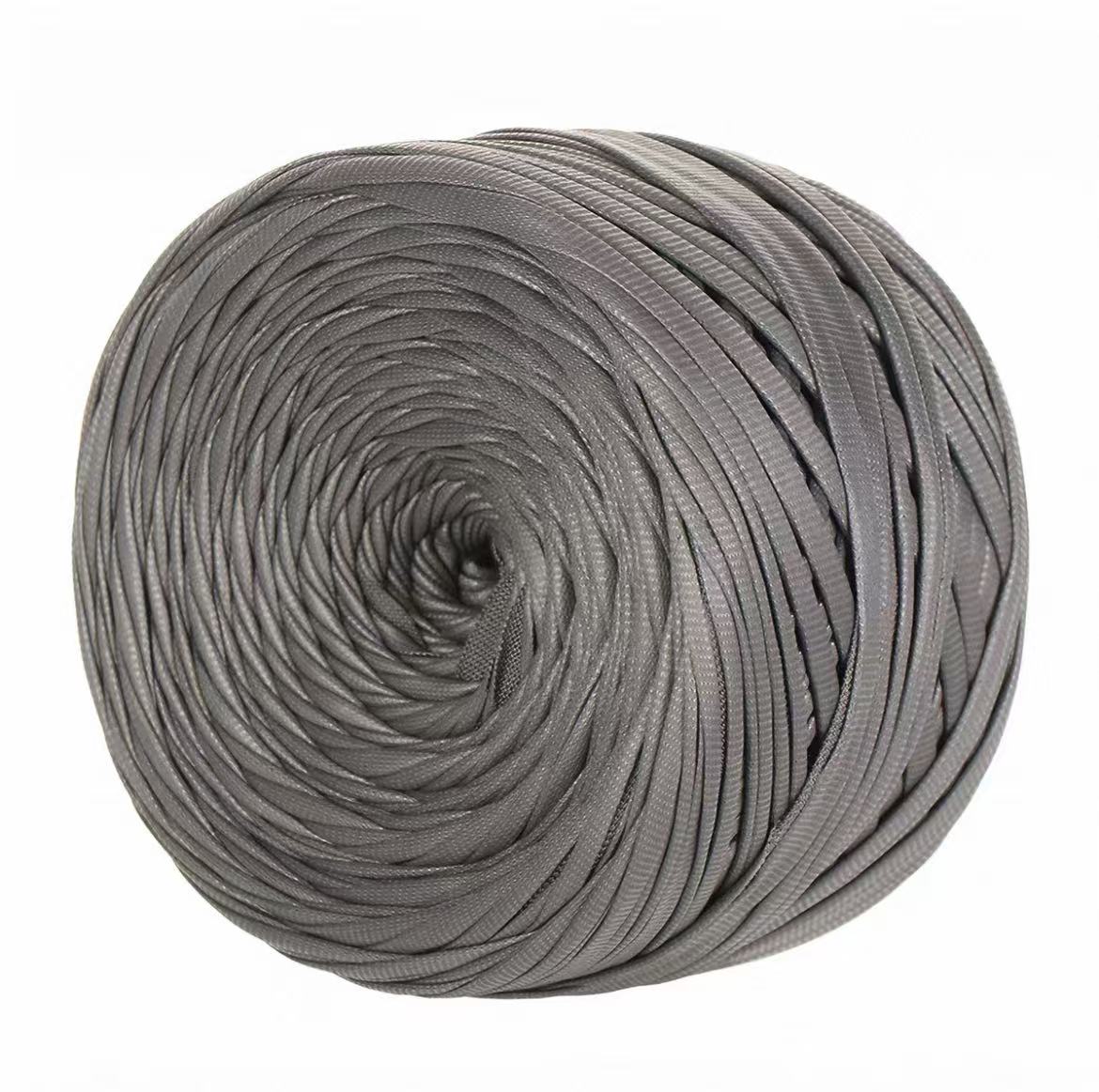 Premium Faux Leather Yarn for Crochet Bags | 200g Matte Satin Fabric Cord for Luxury DIY Handbags, Coasters & Crafts | Non-Splitting, Sturdy Structure Ribbon Yarn