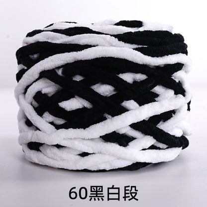 Chenille yarn Single strand crochet ice cream yarn, shoe yarn, hand-knitted carpet yarn, chunky yarn, sweater and scarf yarn