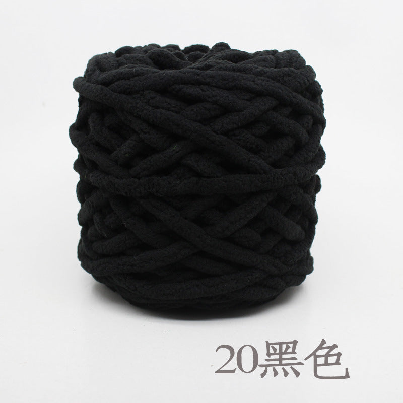 Chenille yarn Single strand crochet ice cream yarn, shoe yarn, hand-knitted carpet yarn, chunky yarn, sweater and scarf yarn