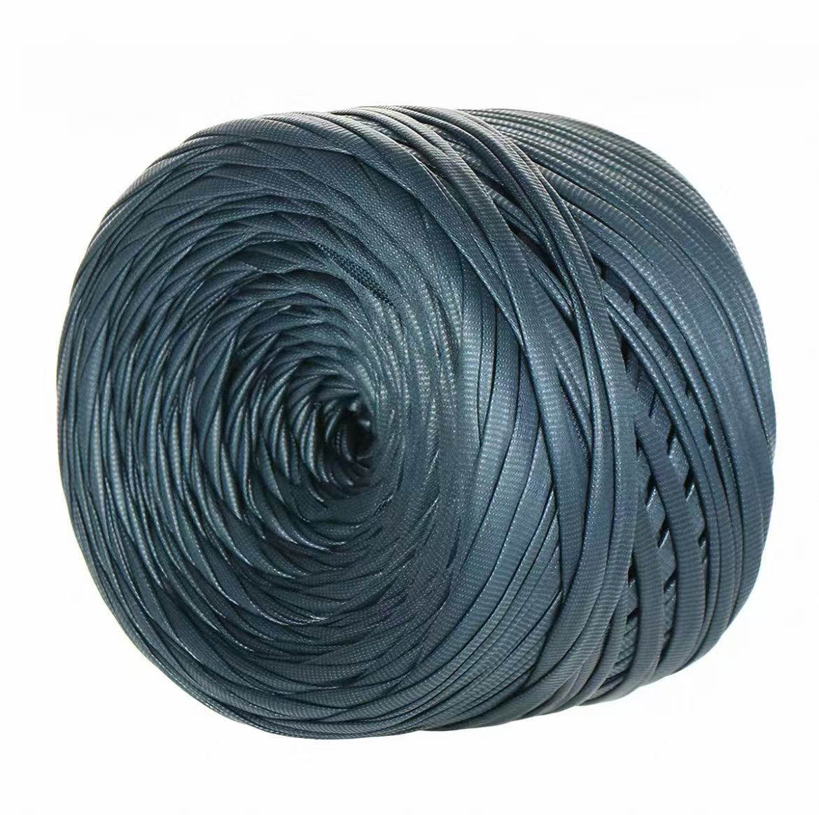 Premium Faux Leather Yarn for Crochet Bags | 200g Matte Satin Fabric Cord for Luxury DIY Handbags, Coasters & Crafts | Non-Splitting, Sturdy Structure Ribbon Yarn