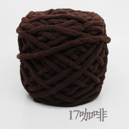 Chenille yarn Single strand crochet ice cream yarn, shoe yarn, hand-knitted carpet yarn, chunky yarn, sweater and scarf yarn