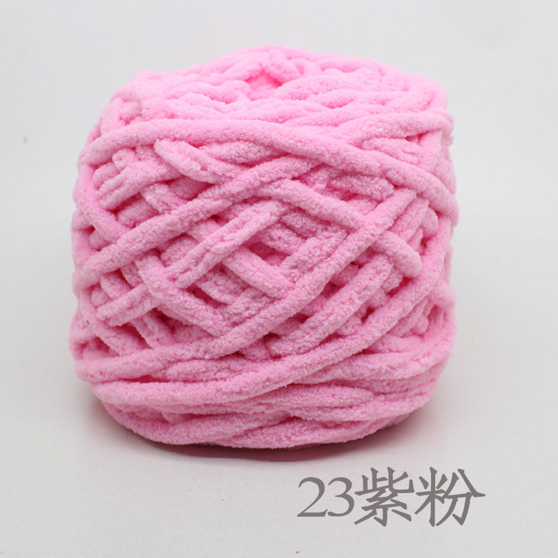 Chenille yarn Single strand crochet ice cream yarn, shoe yarn, hand-knitted carpet yarn, chunky yarn, sweater and scarf yarn