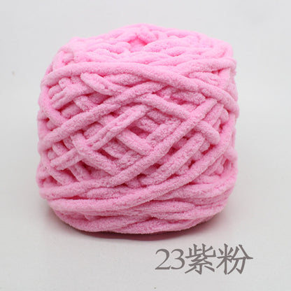 Chenille yarn Single strand crochet ice cream yarn, shoe yarn, hand-knitted carpet yarn, chunky yarn, sweater and scarf yarn