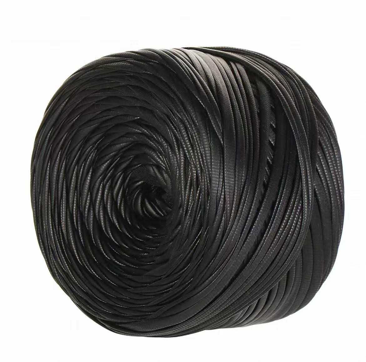 Premium Faux Leather Yarn for Crochet Bags | 200g Matte Satin Fabric Cord for Luxury DIY Handbags, Coasters & Crafts | Non-Splitting, Sturdy Structure Ribbon Yarn