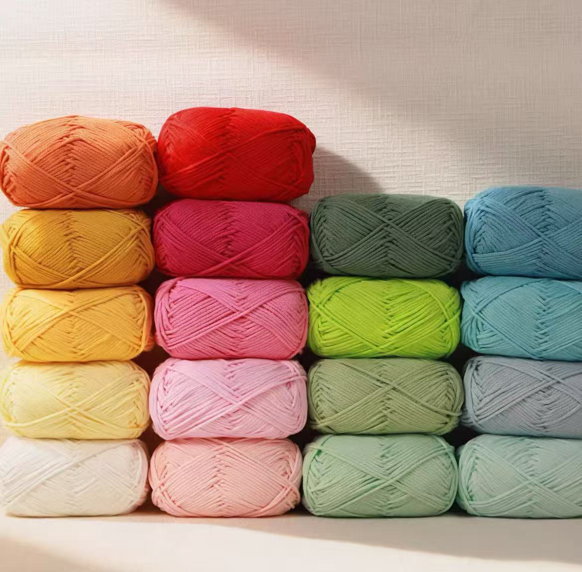 Beginner-Friendly Hollow Cotton Yarn for Crochet Projects
