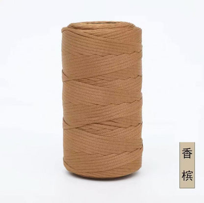Crocheted Mercerized Yarn - Champagne