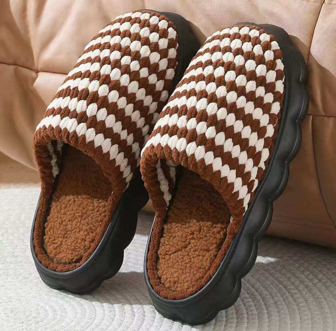 Hand-crocheted slippers
