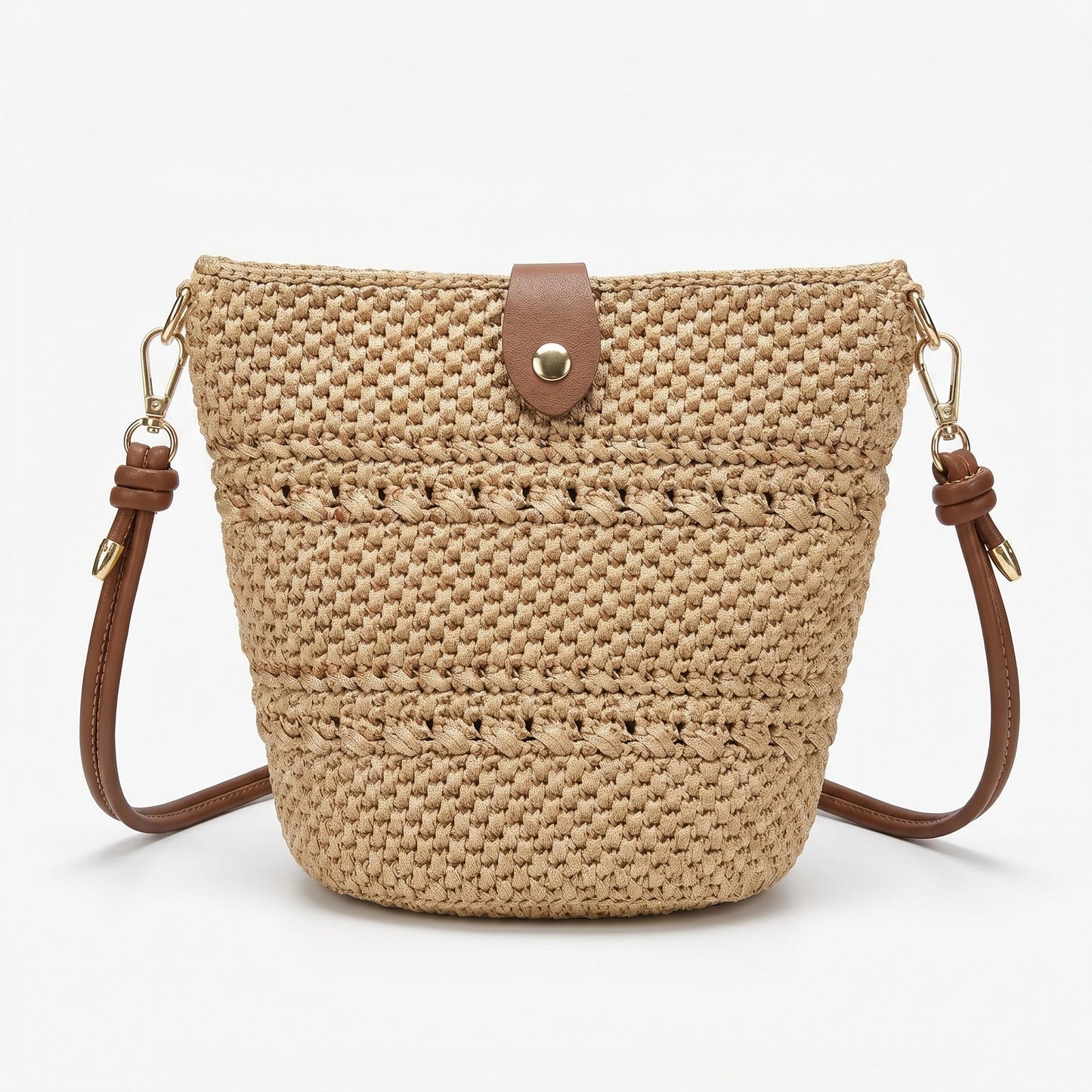 Handmade crochet crossbody bag for beginners