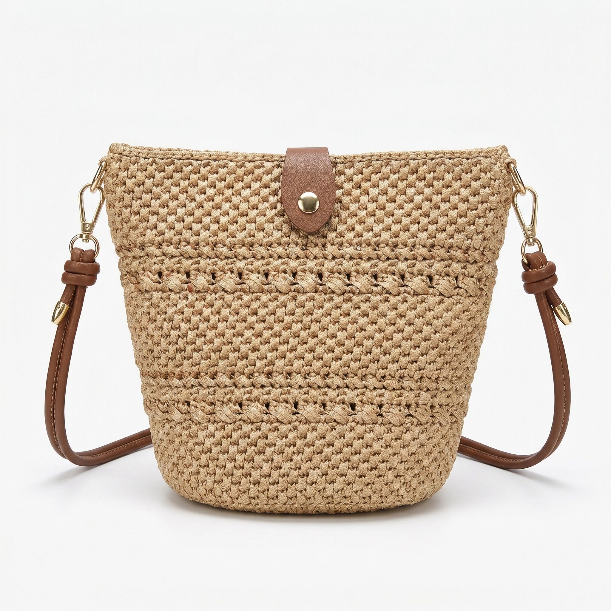 Handmade crochet crossbody bag for beginners