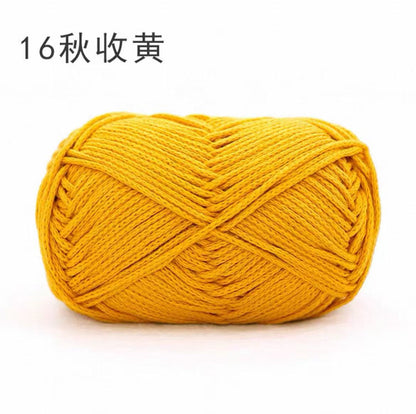 2.0mm Premium Hollow Cotton Yarn for Crochet & Knitting | 100g Non-Splitting Macrame Cord for Beginners DIY Bags, Crafts & Home Decor