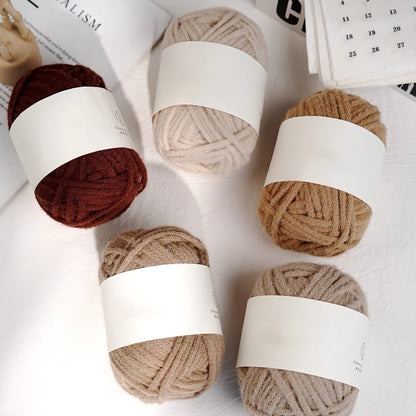 Crochet yarn skin-friendly glutinous rice yarn hand-crocheted soft glutinous wool ball cloud soft line mousse special yarn material