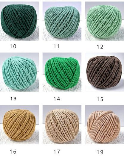 Yarn for crochet Hollow cotton yarn Hand-crocheted DIY Thick yarn knitting yarn