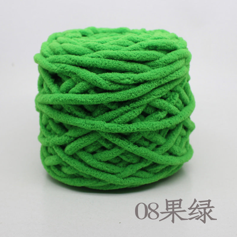 Chenille yarn Single strand crochet ice cream yarn, shoe yarn, hand-knitted carpet yarn, chunky yarn, sweater and scarf yarn