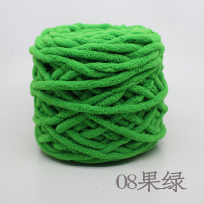 Chenille yarn Single strand crochet ice cream yarn, shoe yarn, hand-knitted carpet yarn, chunky yarn, sweater and scarf yarn