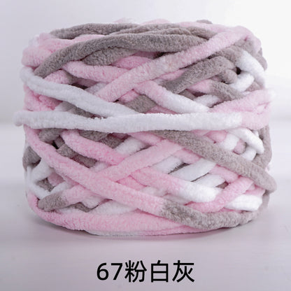 Chenille yarn Single strand crochet ice cream yarn, shoe yarn, hand-knitted carpet yarn, chunky yarn, sweater and scarf yarn