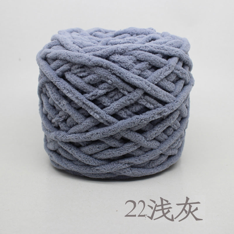 Chenille yarn Single strand crochet ice cream yarn, shoe yarn, hand-knitted carpet yarn, chunky yarn, sweater and scarf yarn