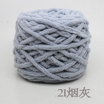 Chenille yarn Single strand crochet ice cream yarn, shoe yarn, hand-knitted carpet yarn, chunky yarn, sweater and scarf yarn