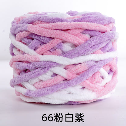Chenille yarn Single strand crochet ice cream yarn, shoe yarn, hand-knitted carpet yarn, chunky yarn, sweater and scarf yarn