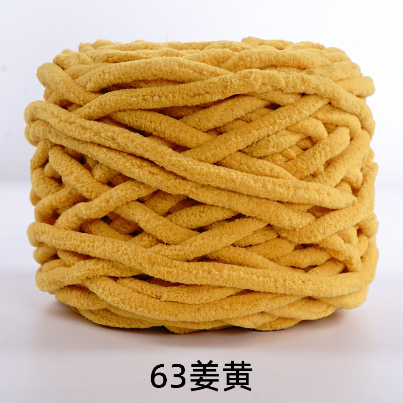 Chenille yarn Single strand crochet ice cream yarn, shoe yarn, hand-knitted carpet yarn, chunky yarn, sweater and scarf yarn