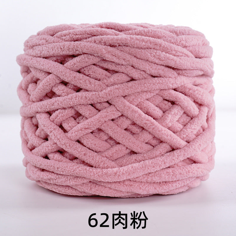 Chenille yarn Single strand crochet ice cream yarn, shoe yarn, hand-knitted carpet yarn, chunky yarn, sweater and scarf yarn