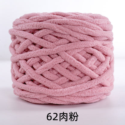 Chenille yarn Single strand crochet ice cream yarn, shoe yarn, hand-knitted carpet yarn, chunky yarn, sweater and scarf yarn