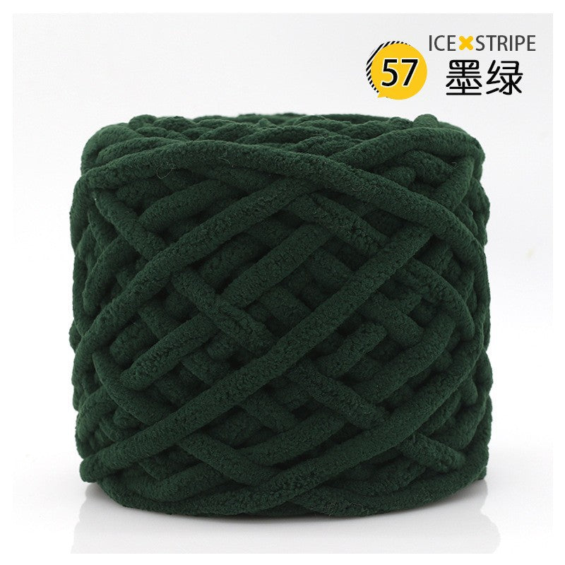 Chenille yarn Single strand crochet ice cream yarn, shoe yarn, hand-knitted carpet yarn, chunky yarn, sweater and scarf yarn