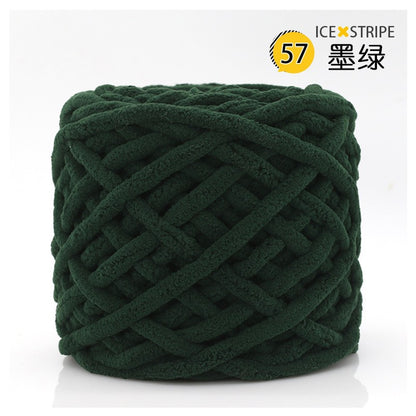 Chenille yarn Single strand crochet ice cream yarn, shoe yarn, hand-knitted carpet yarn, chunky yarn, sweater and scarf yarn