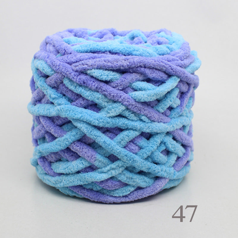 Chenille yarn Single strand crochet ice cream yarn, shoe yarn, hand-knitted carpet yarn, chunky yarn, sweater and scarf yarn